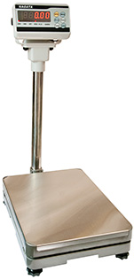 Padlómérleg, oszloppal